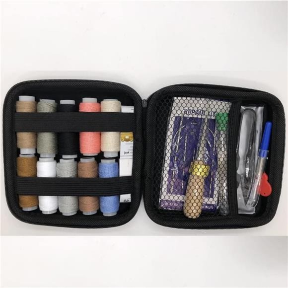 Upholstery Repair Sewing Kit: 47 Pieces Heavy Duty Sewing Kit with Sewing Awl - Picture 2 of 7